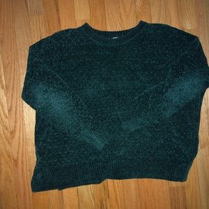 Chunky chenille knit sweater